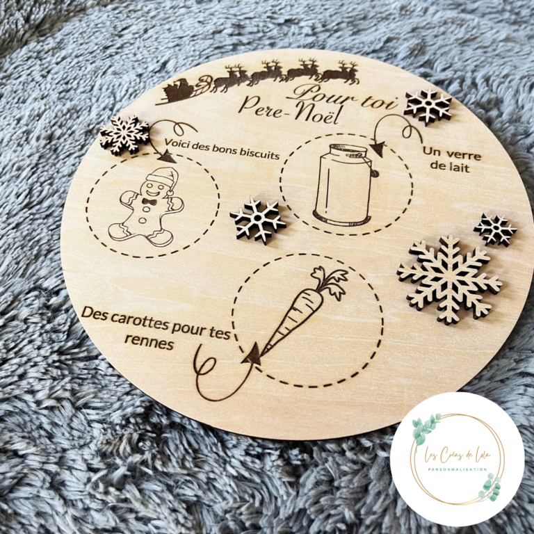 Plaque pour père noël petit présent