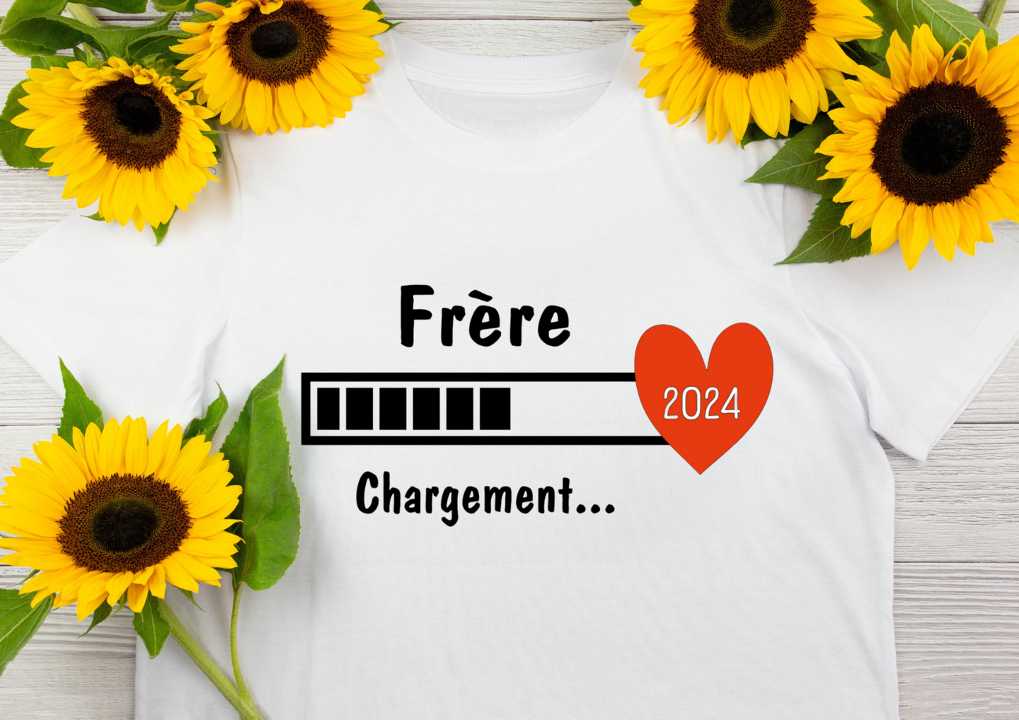 T-shirt annonce grossesse frère ou soeur