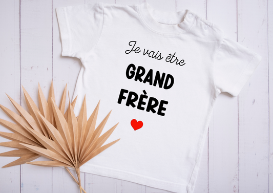 T shirt je vais être grand frère / soeur