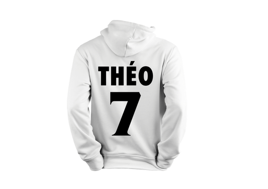 Sweat personnalisé avec numéro