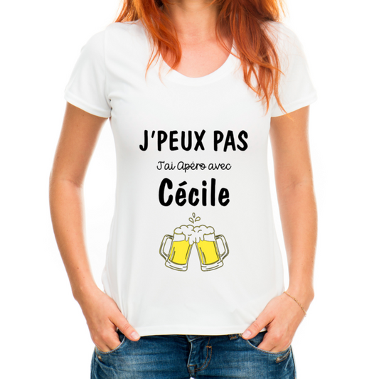 T-shirt j' peux pas j'ai apéro