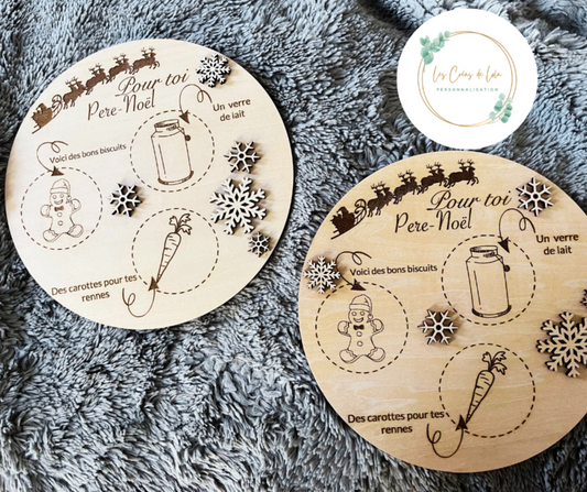 Plaque pour père noël petit présent