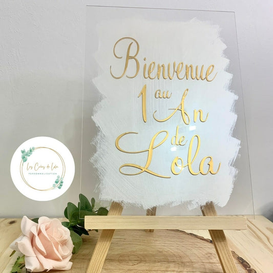 Panneau personnalisé mariage anniversaire
